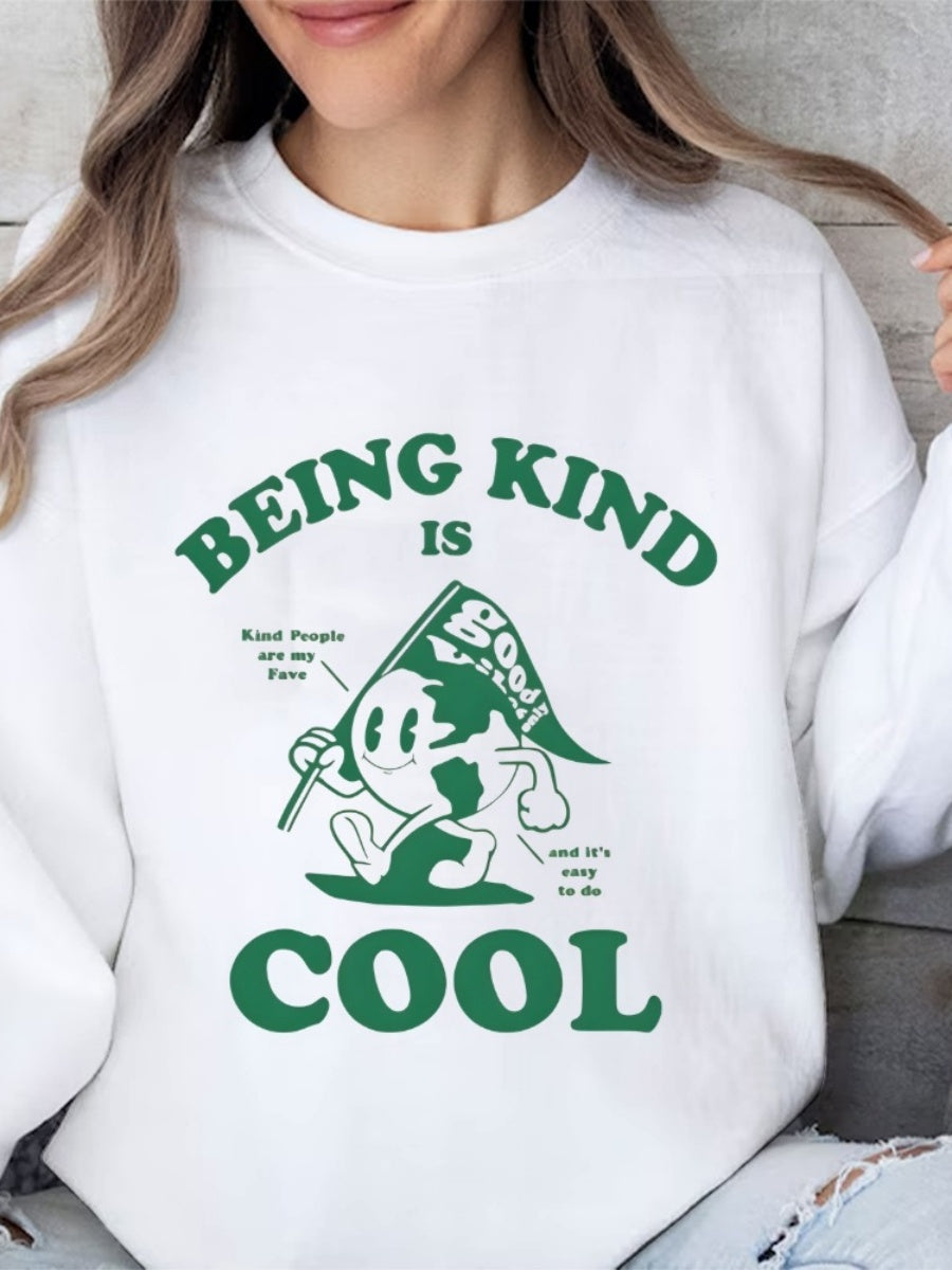 Pullover Pattern Printed Sweatshirt