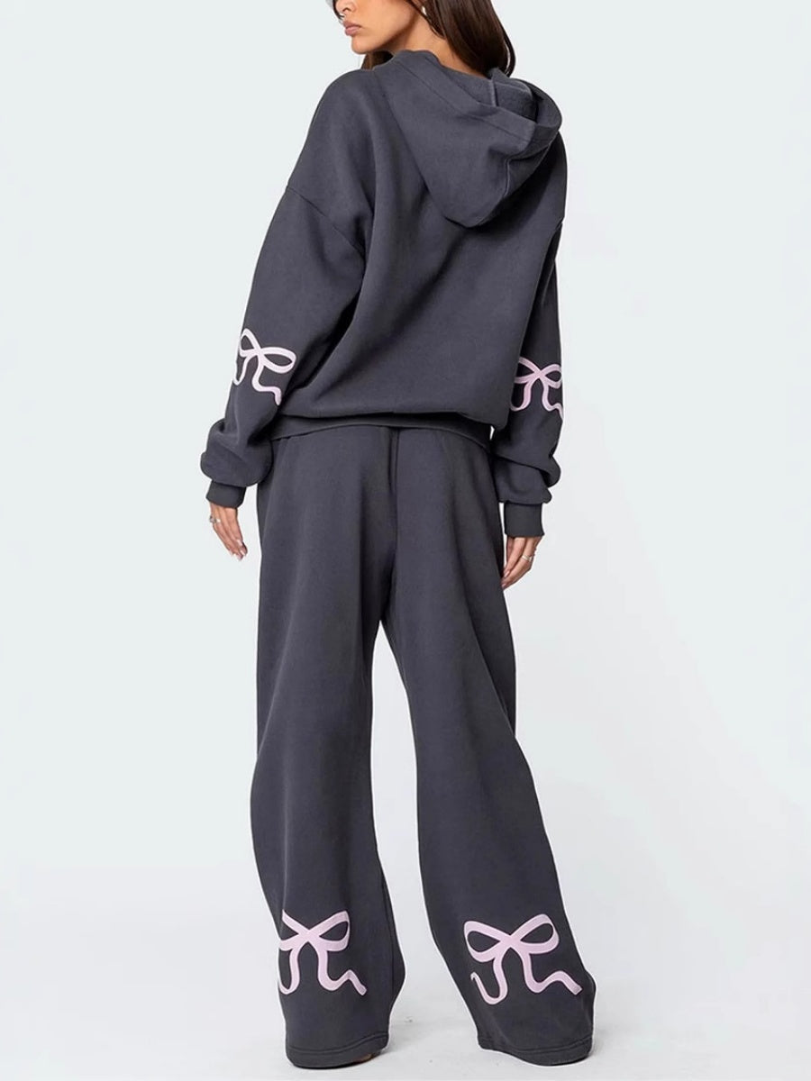 Liber Autumn Women's 3D Three-dimensional pattern 2-piece Sets