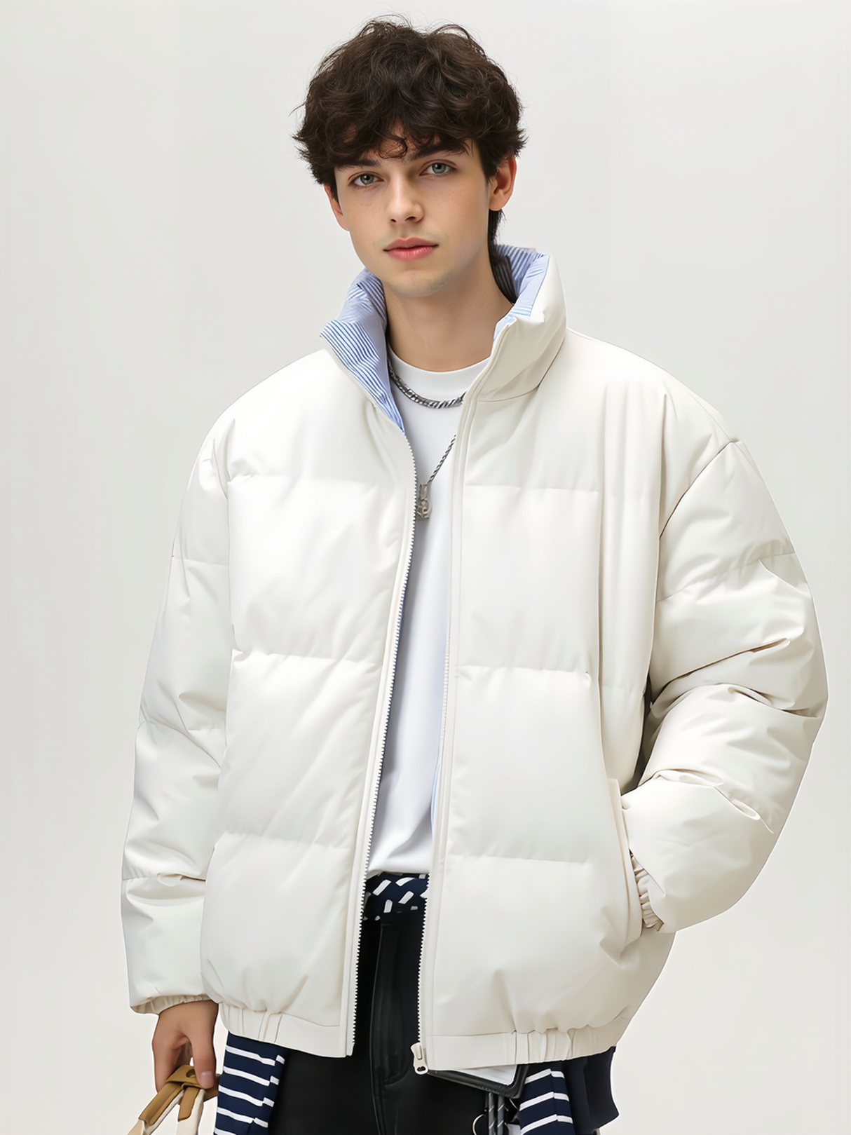 Retro Simplicity Loose Cotton-padded Jacket