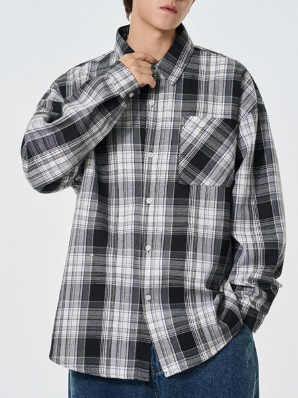 Liber Autumn Neutral wear Badge Solid Color Shirts