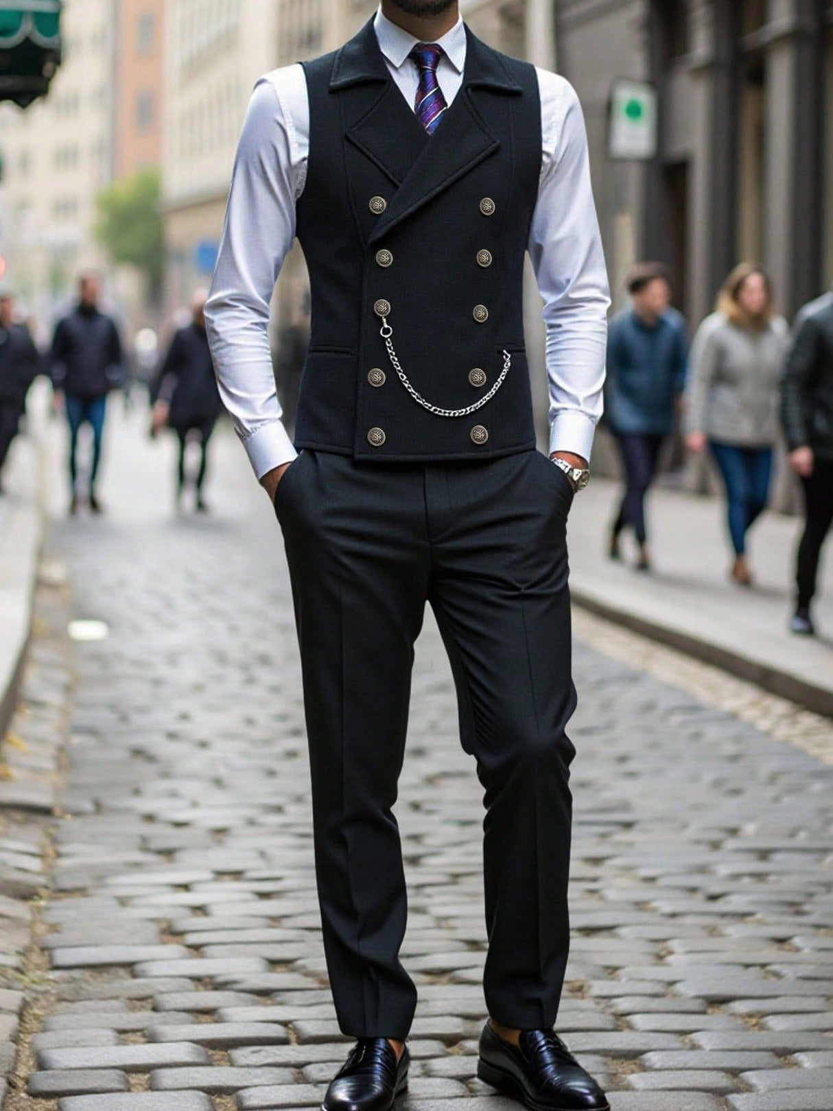 Slim-fit Business Suit Vests