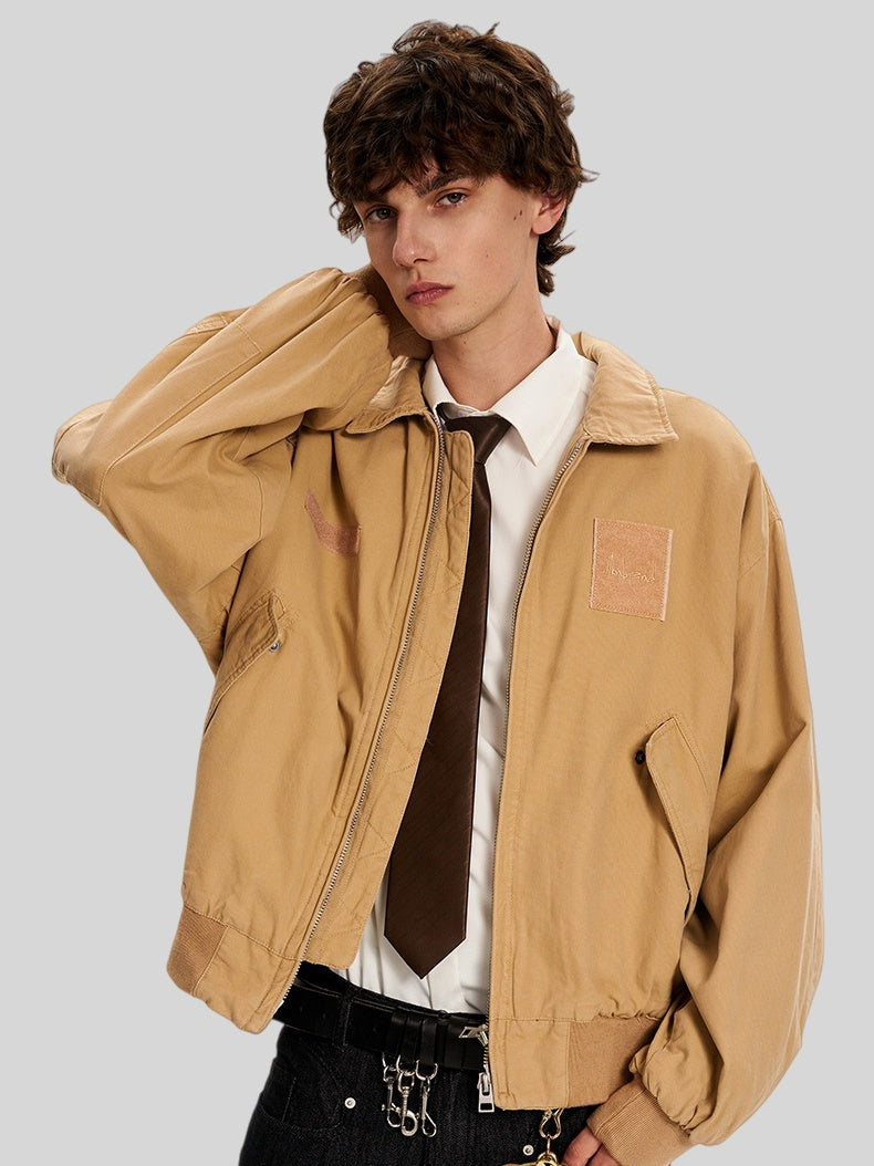 Retro Embroidery Old Loose Work Jacket