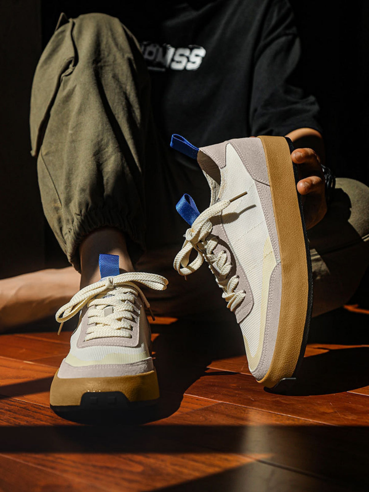 Canvas Color-blocked Sneakers