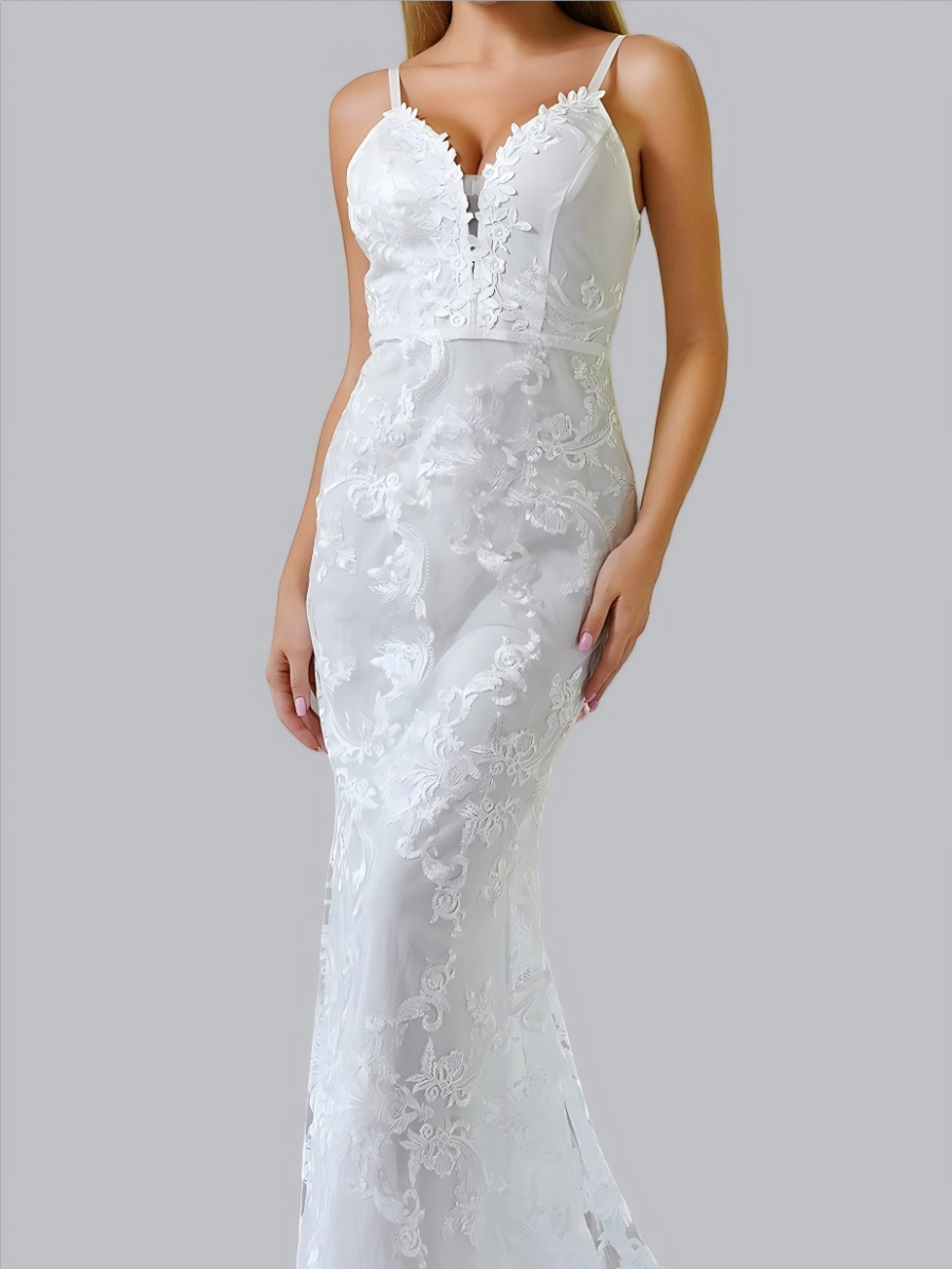 Liber Autumn Women's Lace Maxi Dresses