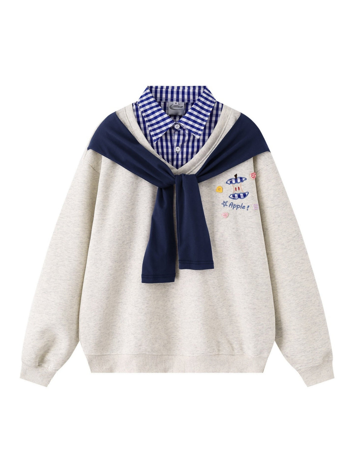 Liber Autumn Neutral wear Fake two pieces Sweatshirts