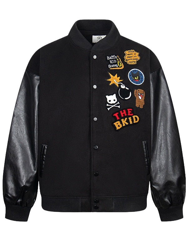 Cartoon Towel Embroidery Graffiti Baseball Uniform