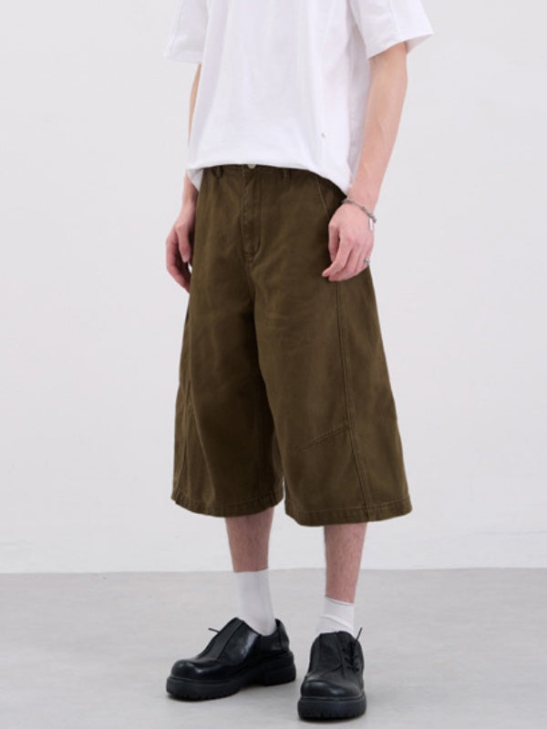 Loose-fit Wide-leg 7 Points Shorts