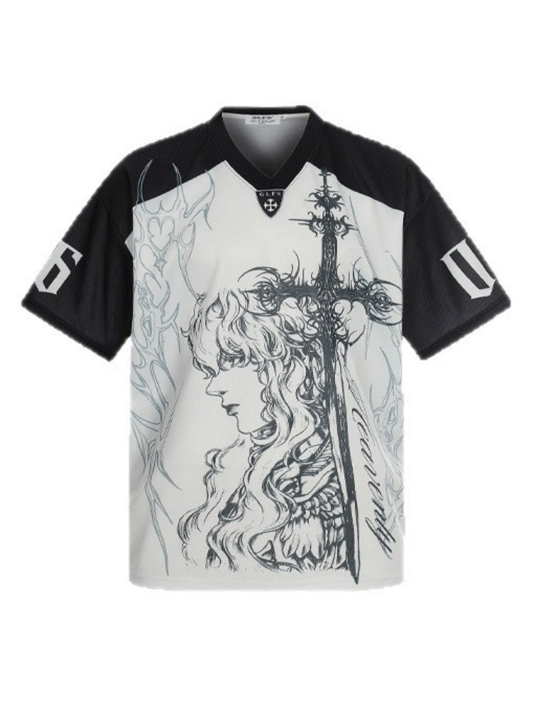 Japanese Manga Gothiabi Cartoon Printed Ins T-shirts