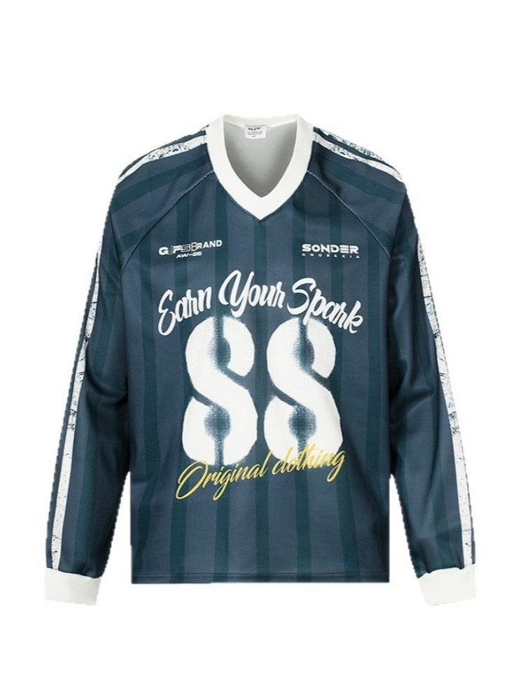 Liber Autumn Neutral wear Printed Letter T-shirts