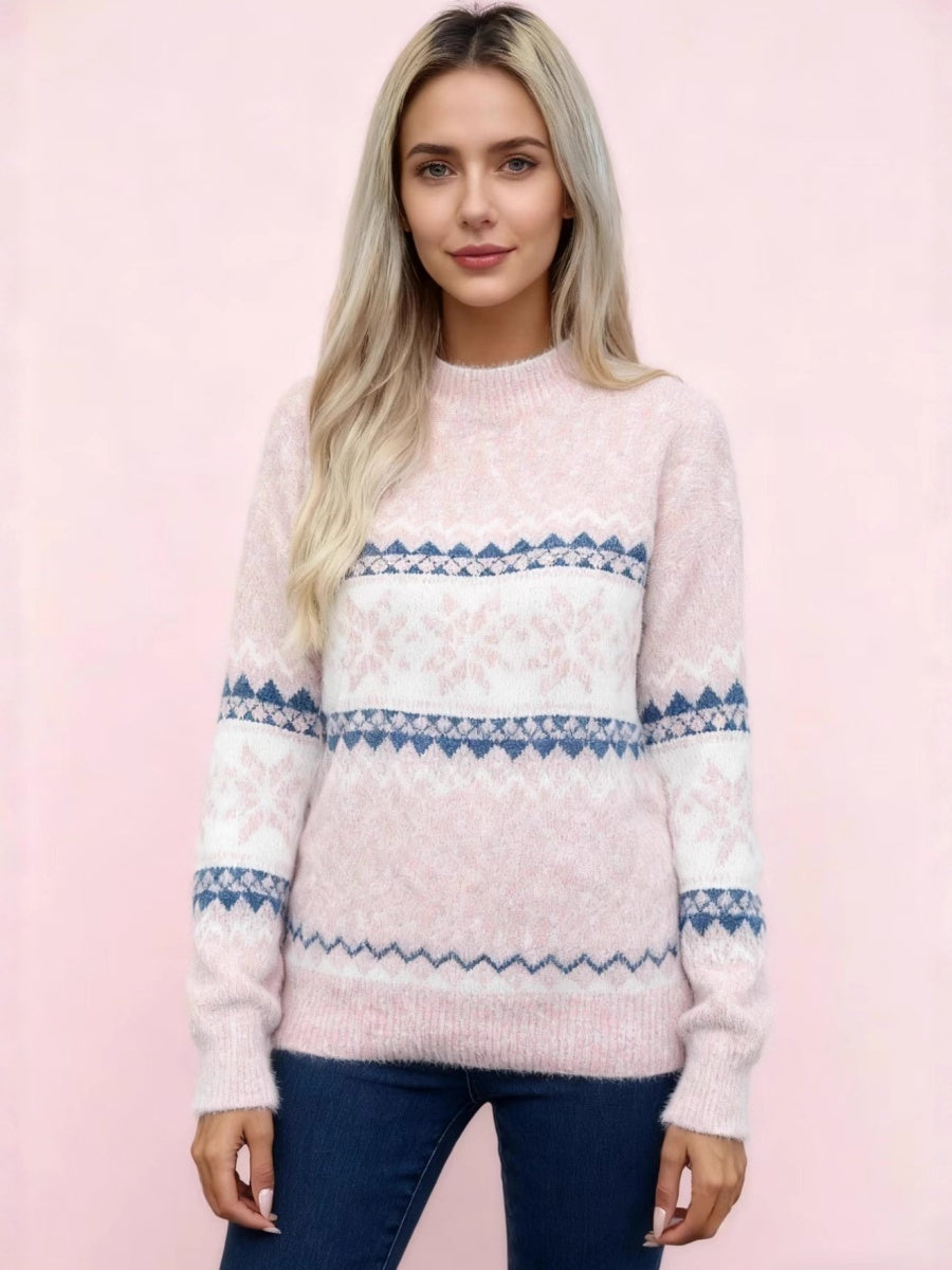 Splicing Color-blocked Sweaters