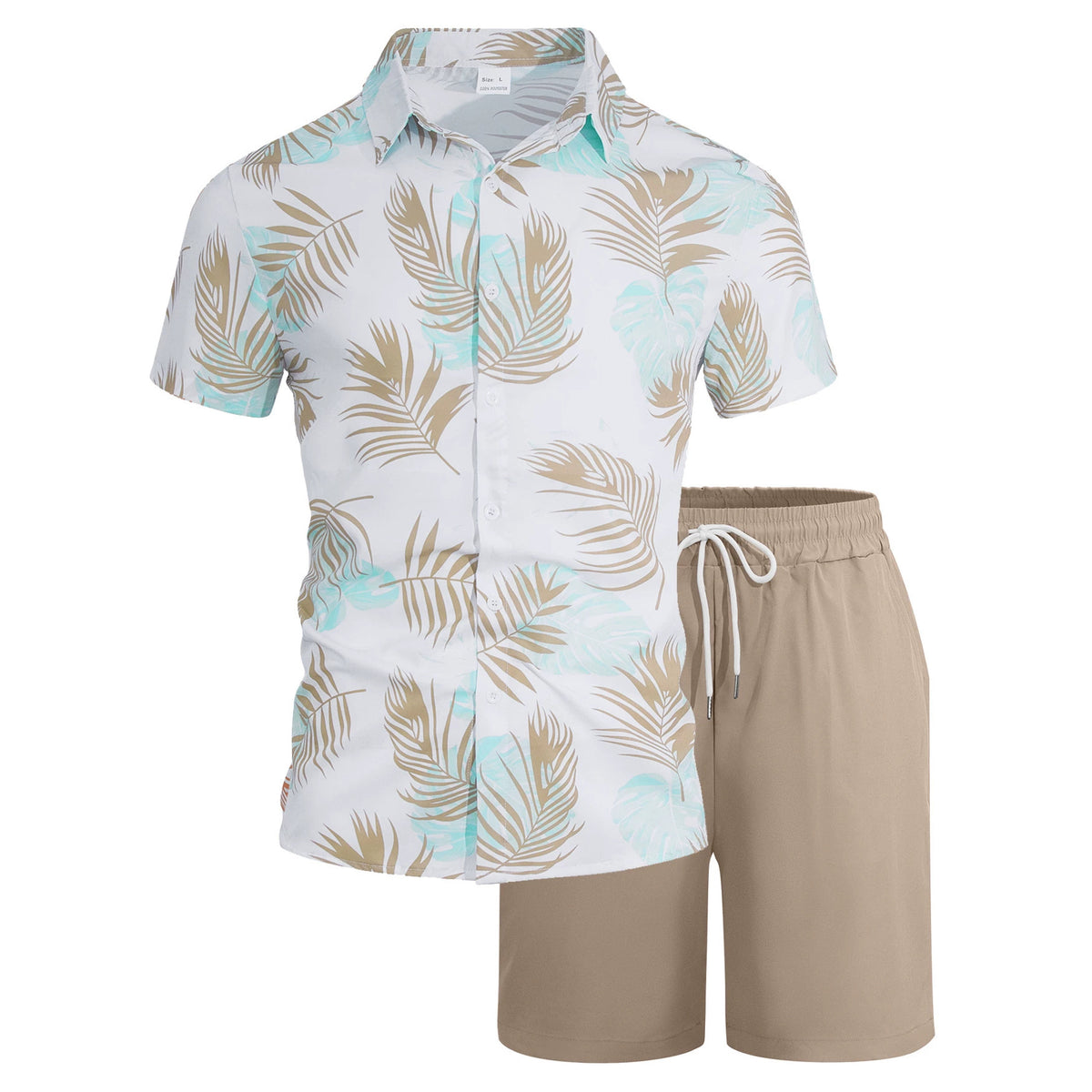 Plant Printed Hawaii Beach Set 2-piece Sets