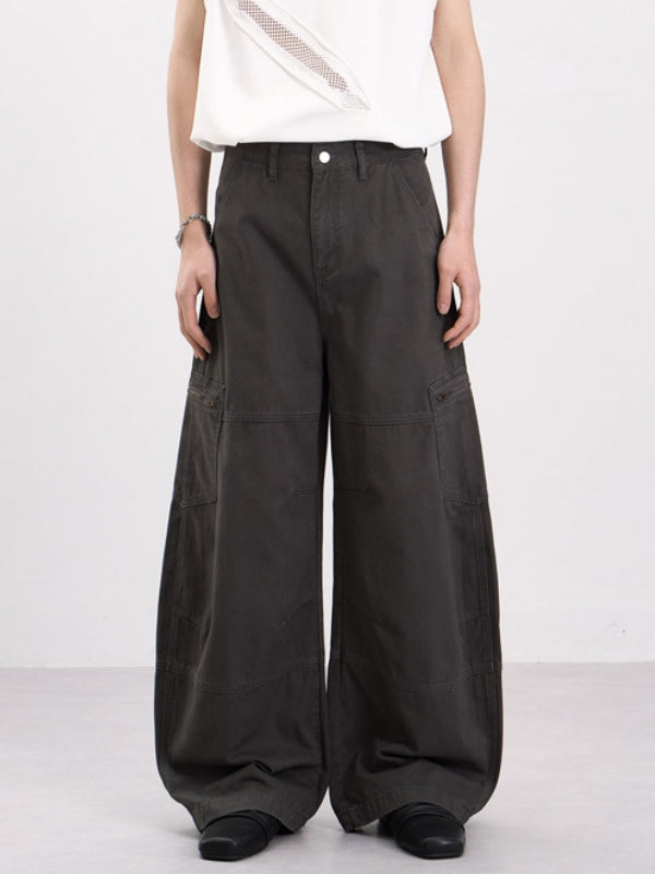 Distressed Machete Baggy Cargo Trousers