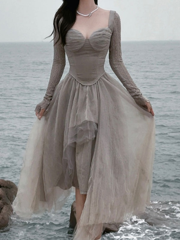 Little Swan Distressed Knit Dress