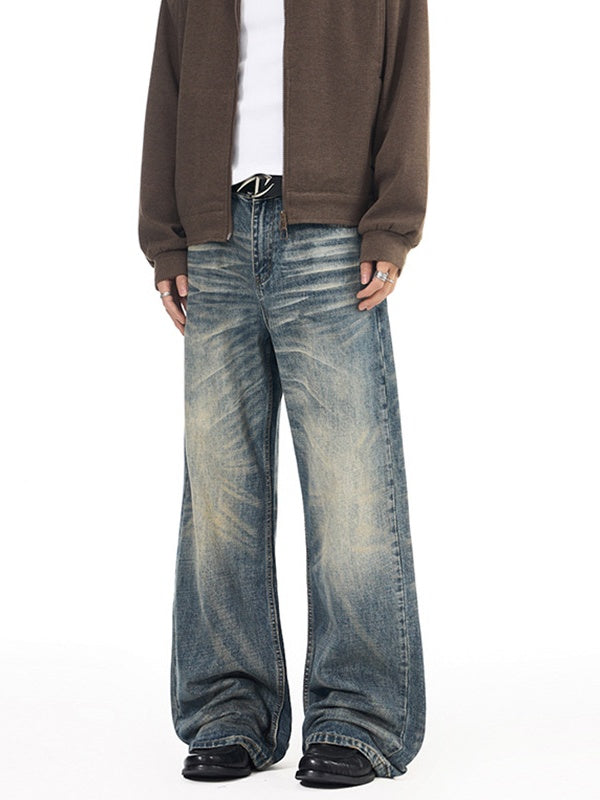 Distressed Cat Whiskers Vintage Jeans