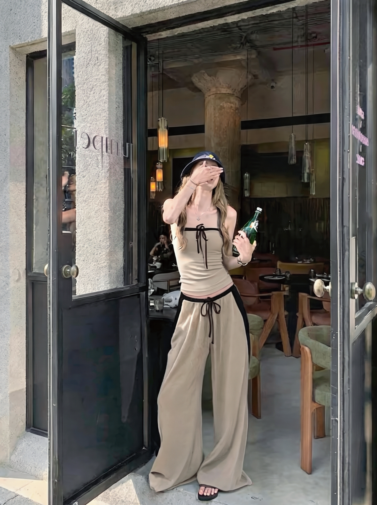 Korean Style Simple And Gentle Two-piece Set
