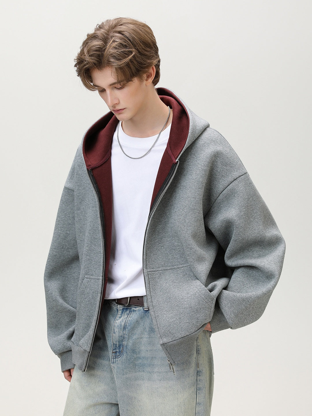 Liber Autumn Men's Solid Color Jackets