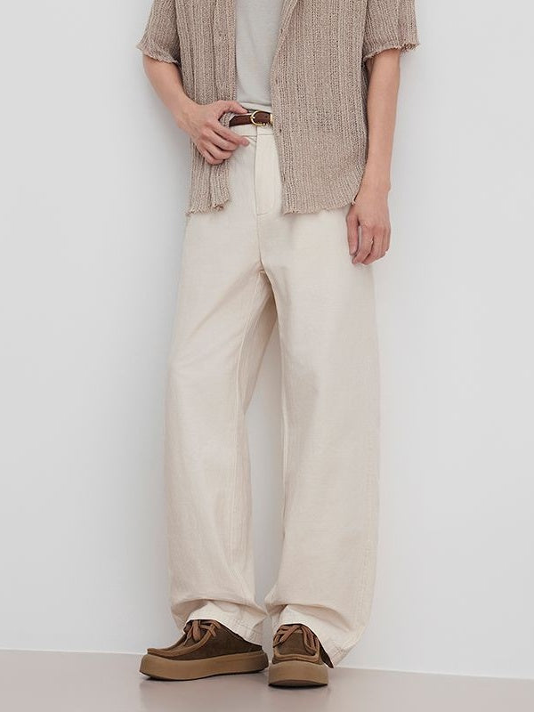 Loose-fit Drape Patchwork Pants