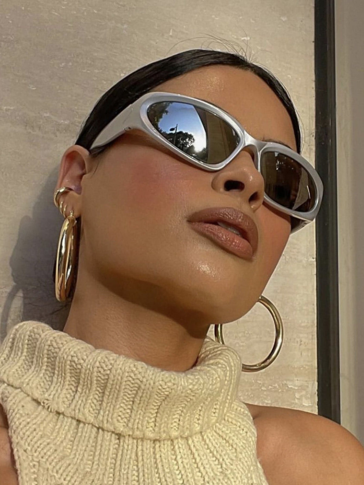 Lunettes de soleil futuristes punk