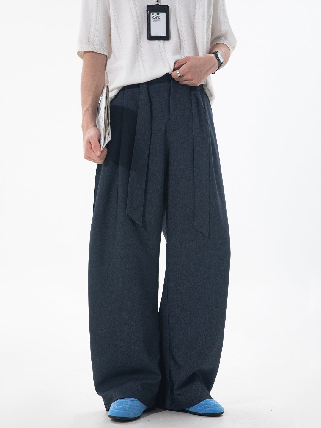 Imitation Denim CleanFit Machete Loose-fit Pants