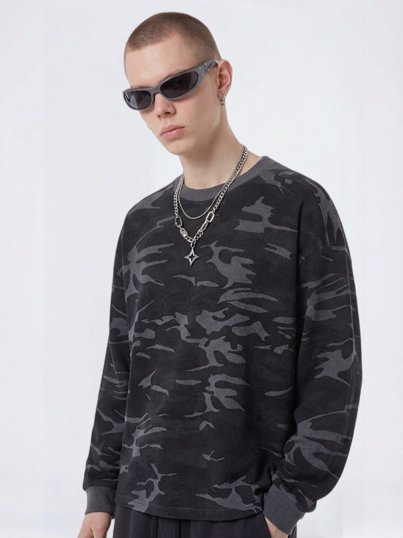 Camouflage Loose-fit Versatile T-shirt