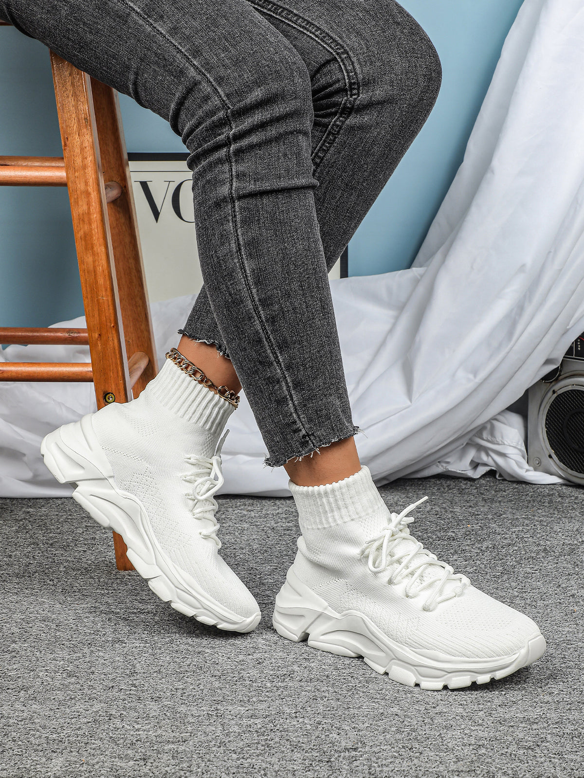 High-top Platform Women's Casual Sneakers