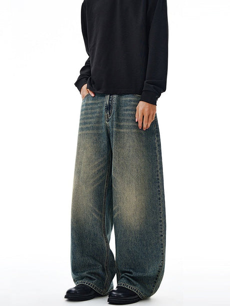 Distressed Washed Jeans