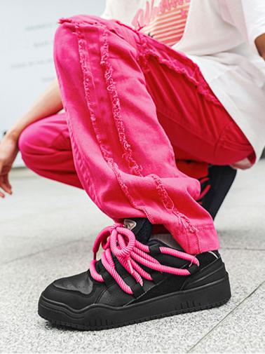 Trendy Color-blocked Casual Sneakers
