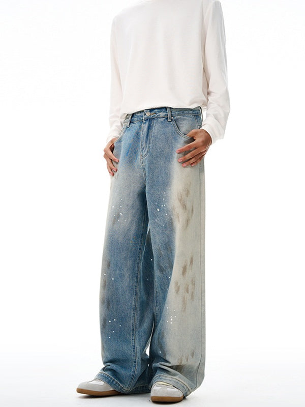 Gradient Straight-leg Jeans