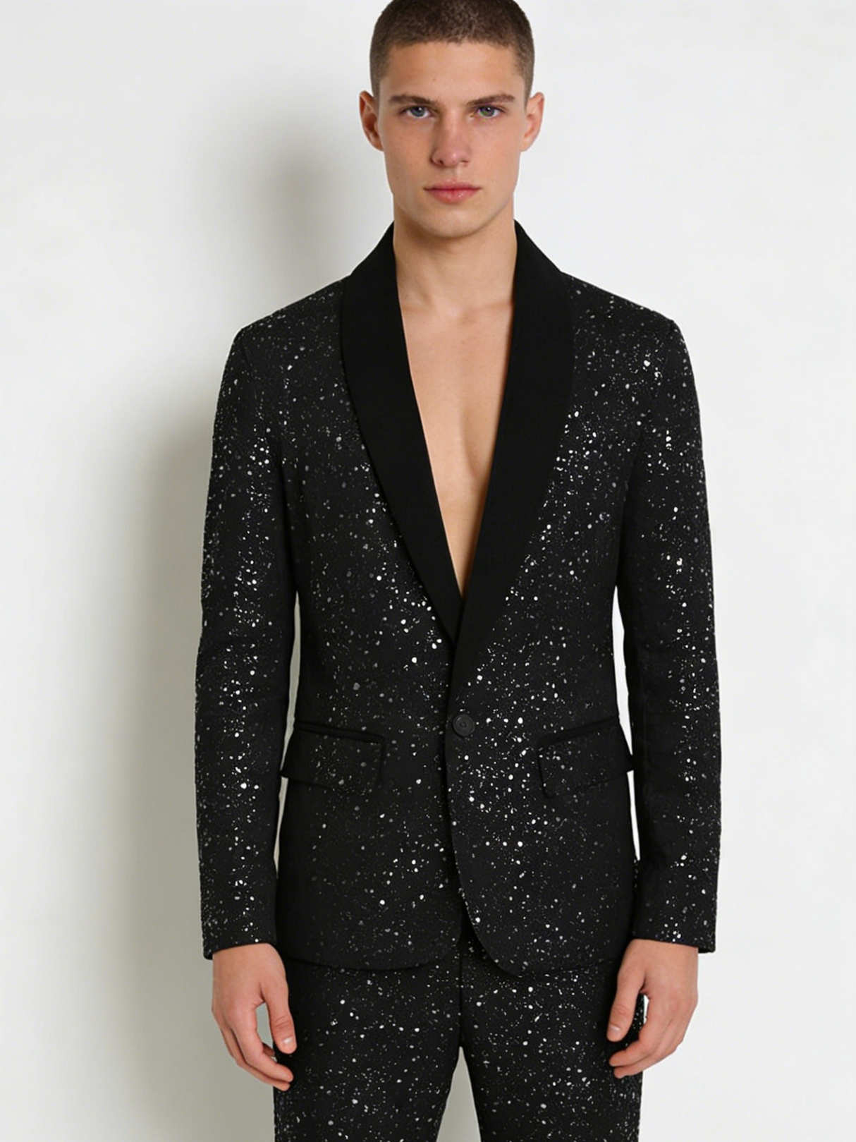 Shiny Banquet Handsome Suit 2-piece Sets Set