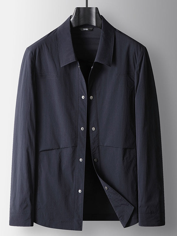 Business 4-Way Stretch Wrinkle-Free Notch-Lapel Lightweight Jacket