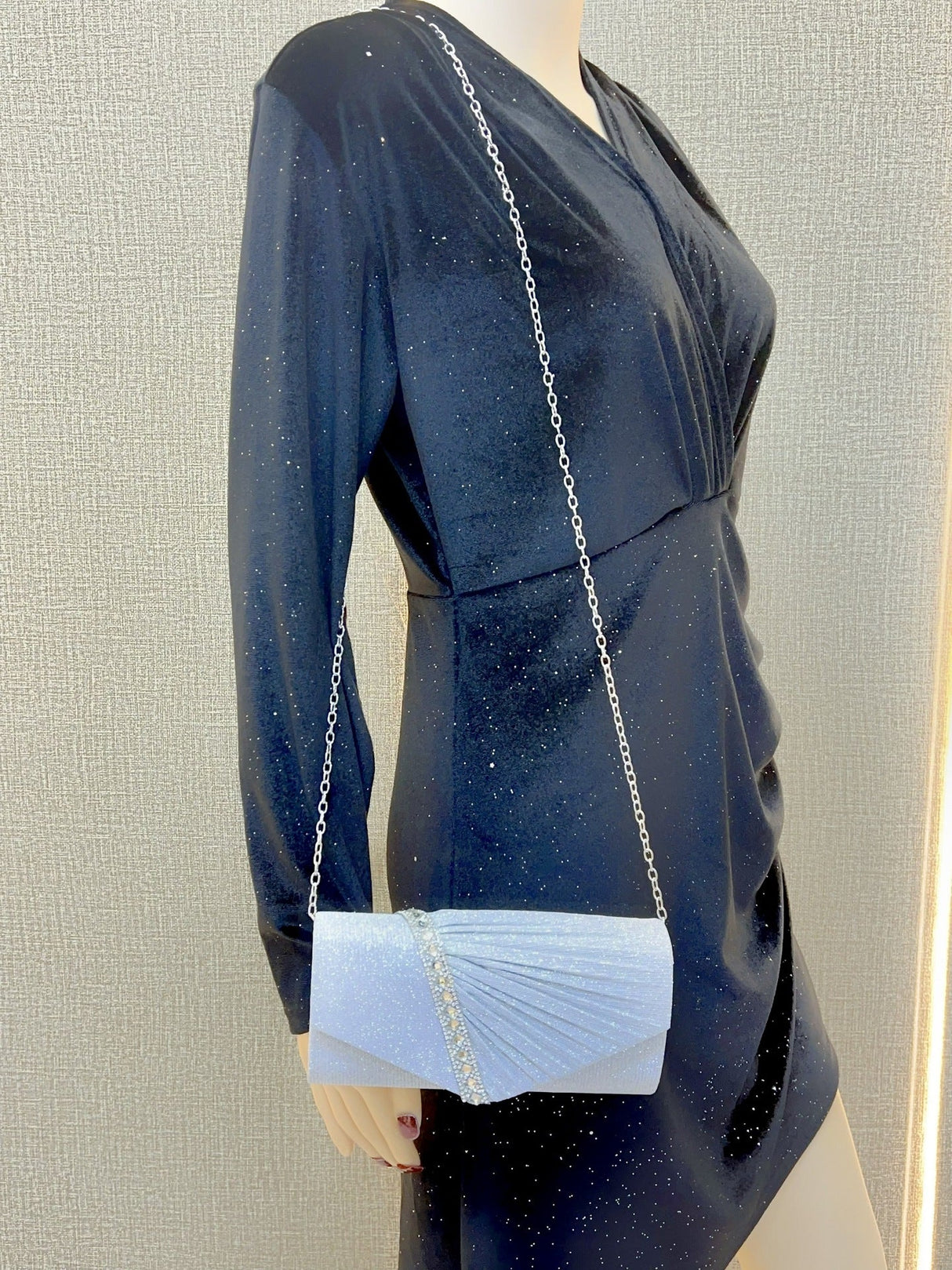 Liber Four Seasons ACC Pleated Diamond Small Square Bag