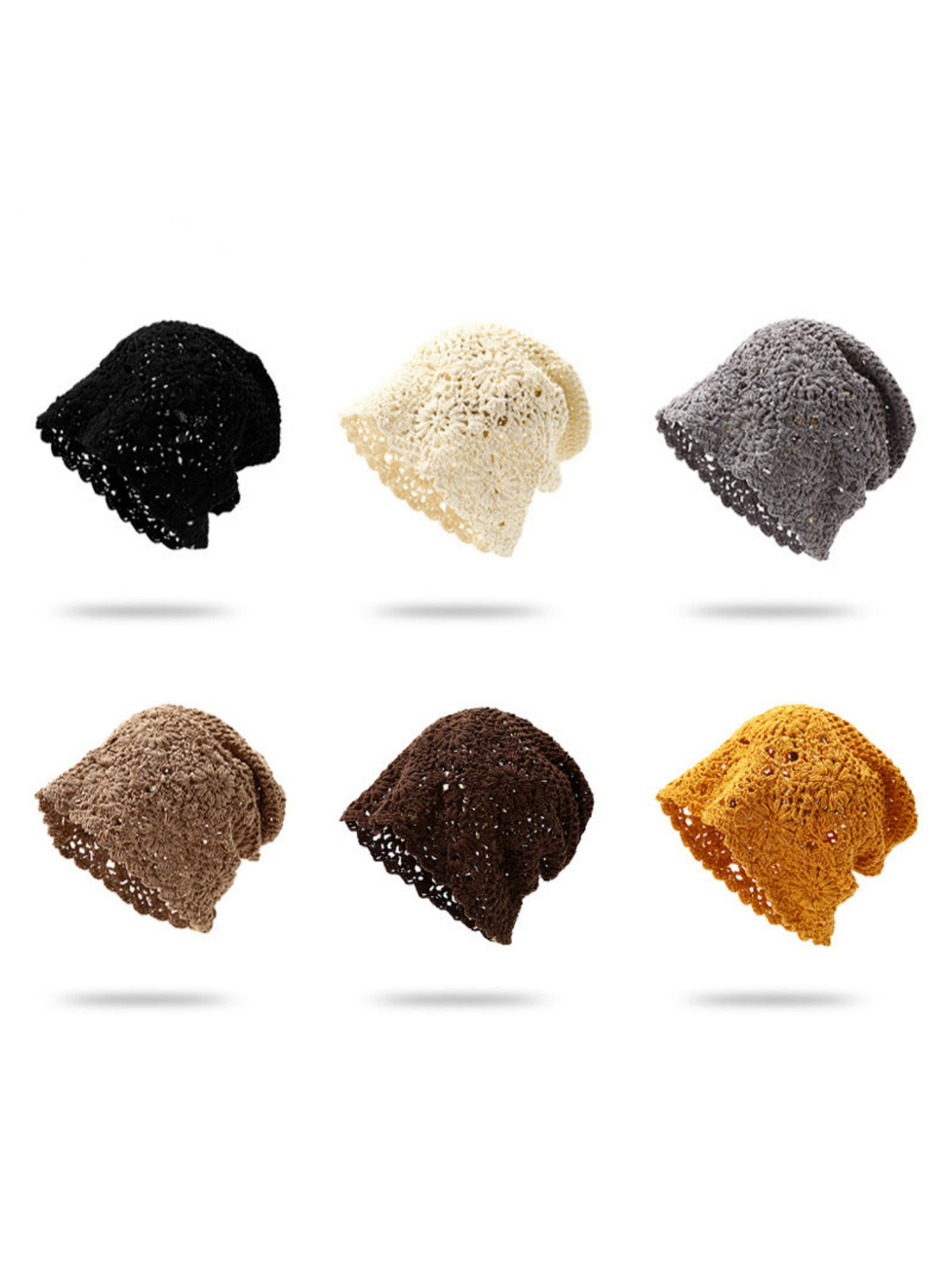 Woven Openwork Women's Pullover Knitted Hat