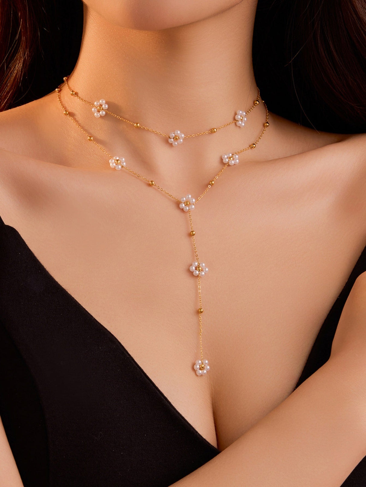Pearl Flower Necklace