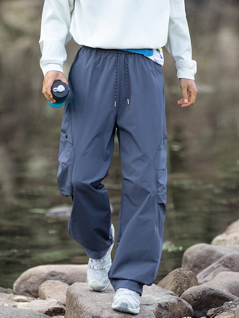 Water-repellent Straight-fit Cargo Trousers