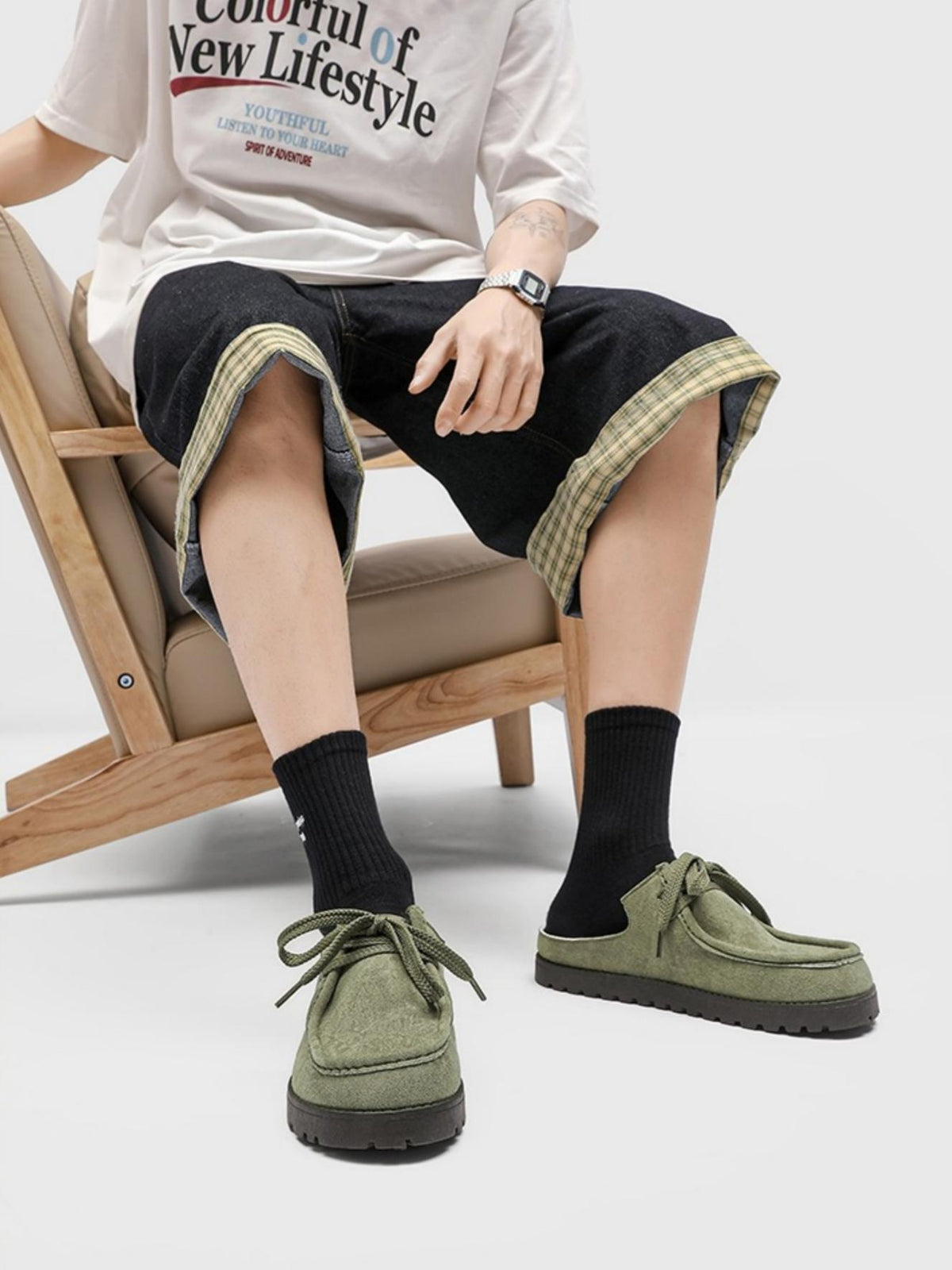 Suede Birkenstock Lace-up Closed-toe Slippers
