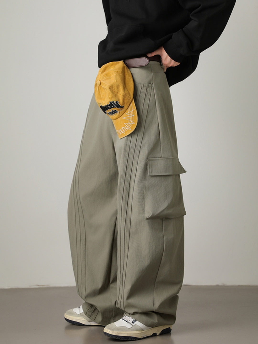 Liber Autumn Men's None Solid Color Pants