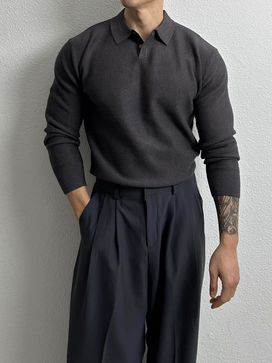 Polo en maille coupe ajustée