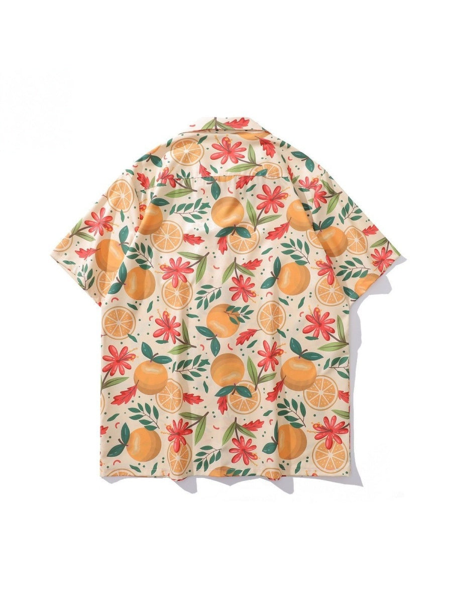 Jacquard Dark Pattern Cuban Territory Shirts