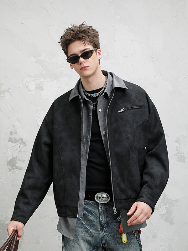 Retro Barn Wind High Street All-match Lapel Flight Jacket