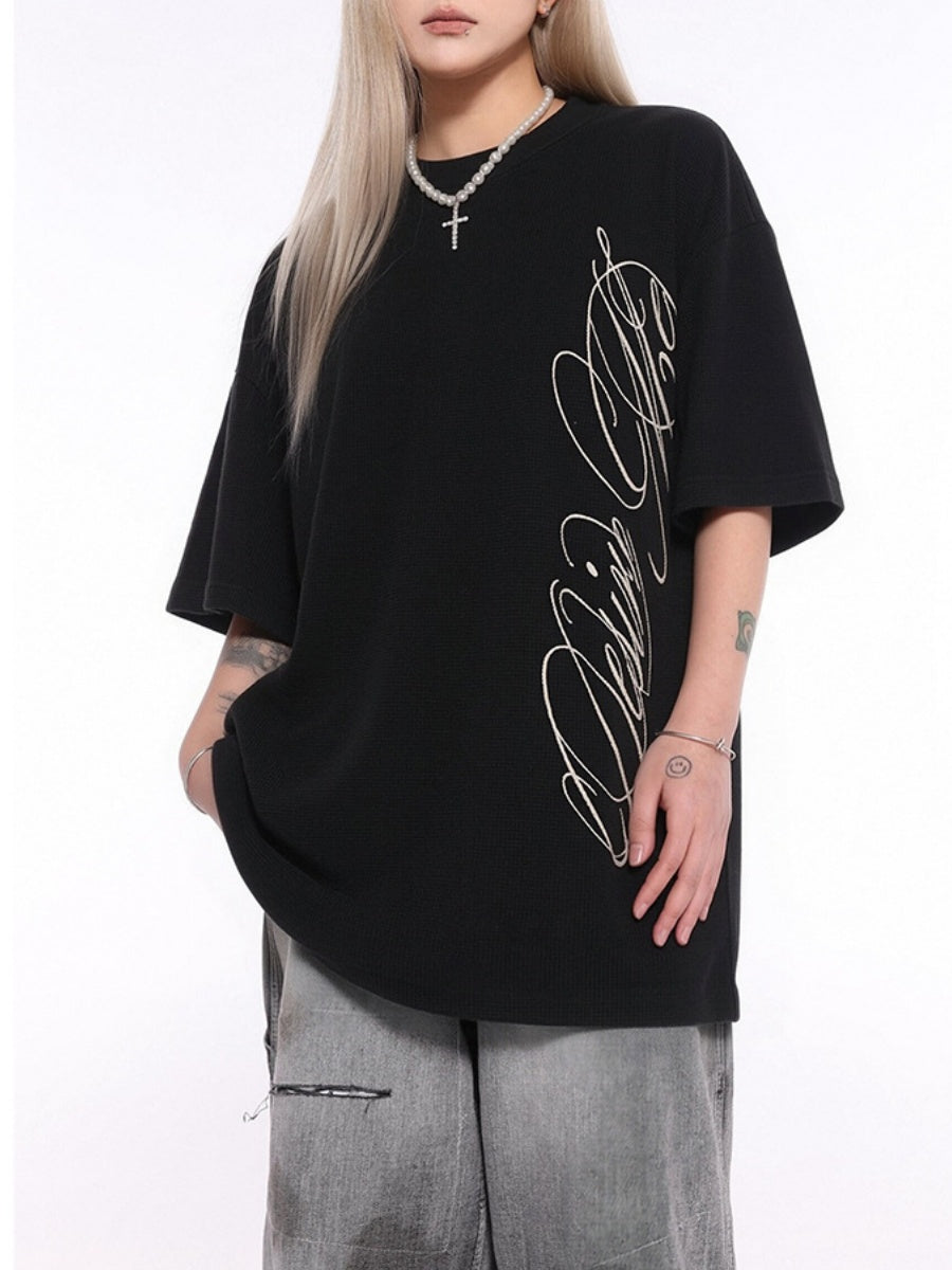 Simplicity Letter Printed T-shirts