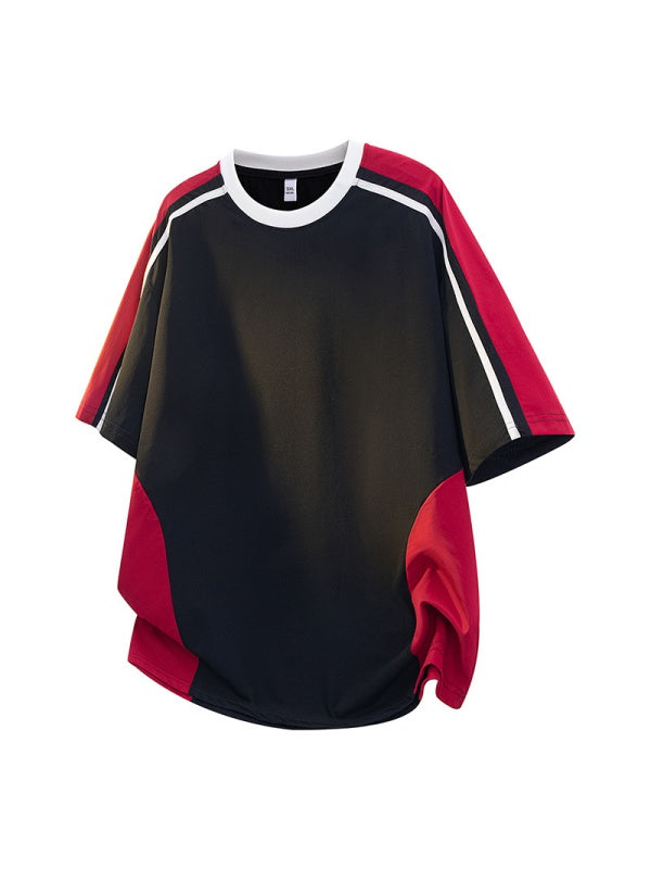 Retro Stripes Color-blocked T-shirts