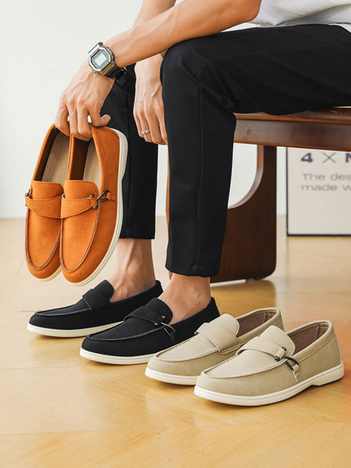 Suede Slip-on Loafers