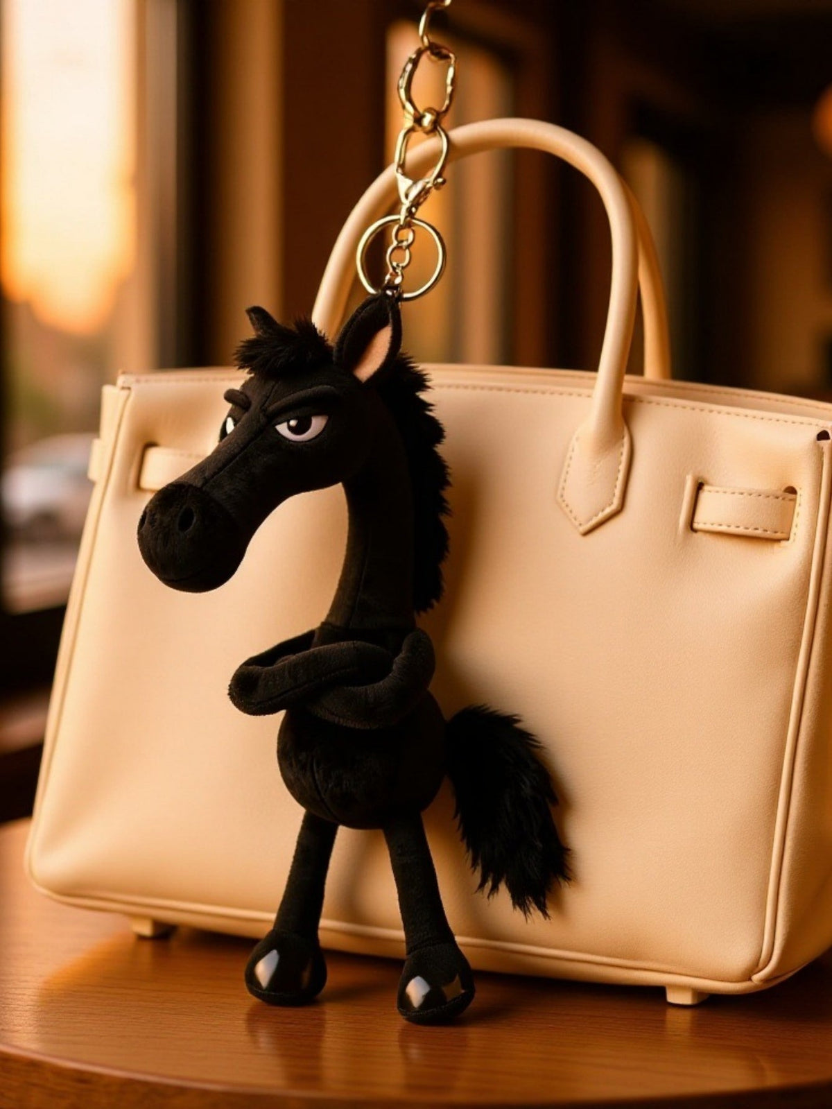 Kleines Pony Plüsch-Schlüsselanhänger