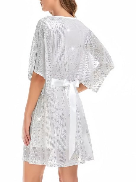 Strap-on Sequins Mini&Short Dresses