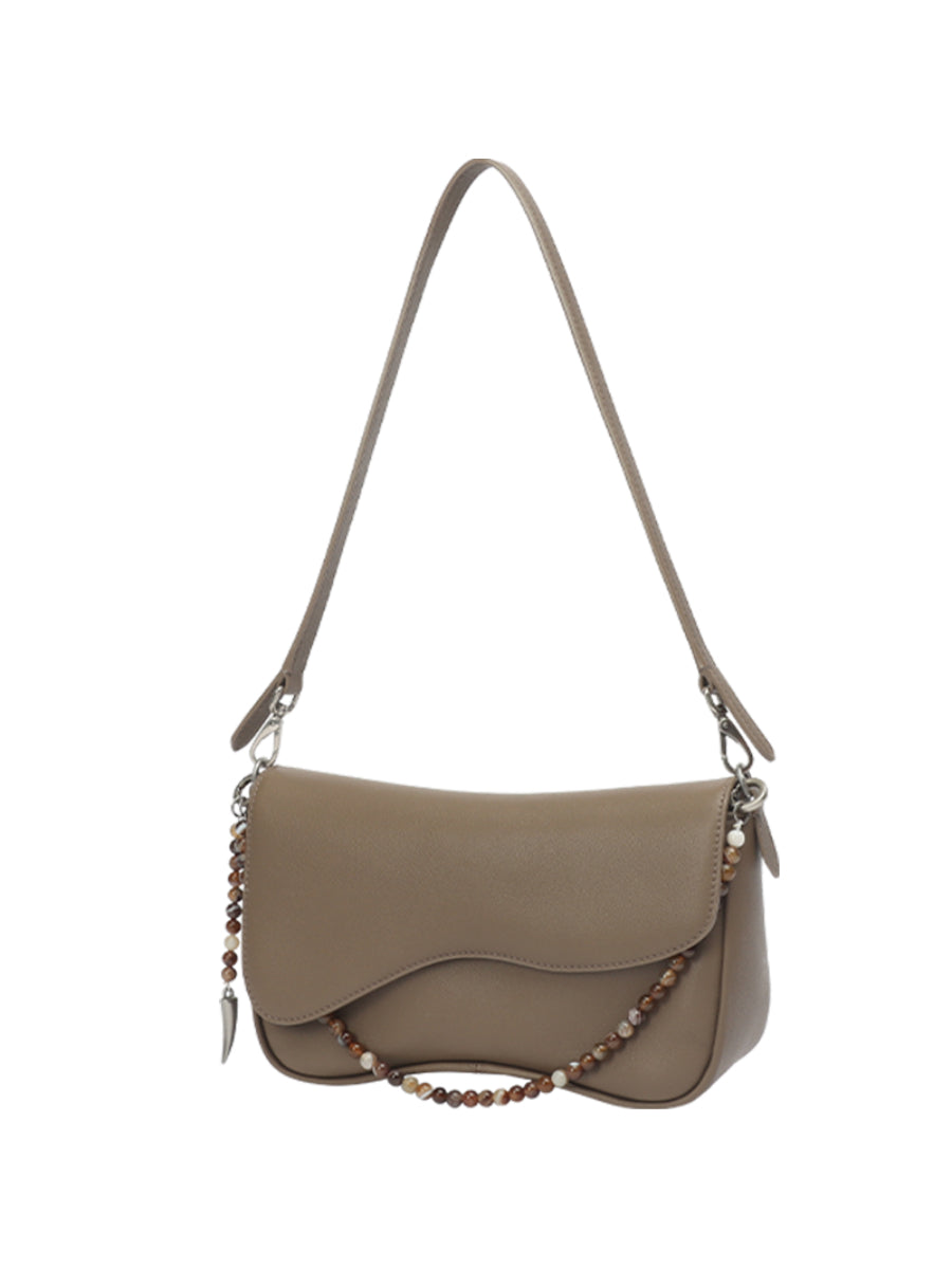 Straightforward Small Saddle Bag, Made Of Vegetable Tanned Top-grain Cowhide, Versatile Summer Shoulder Bag For Women, Underarm Bag.