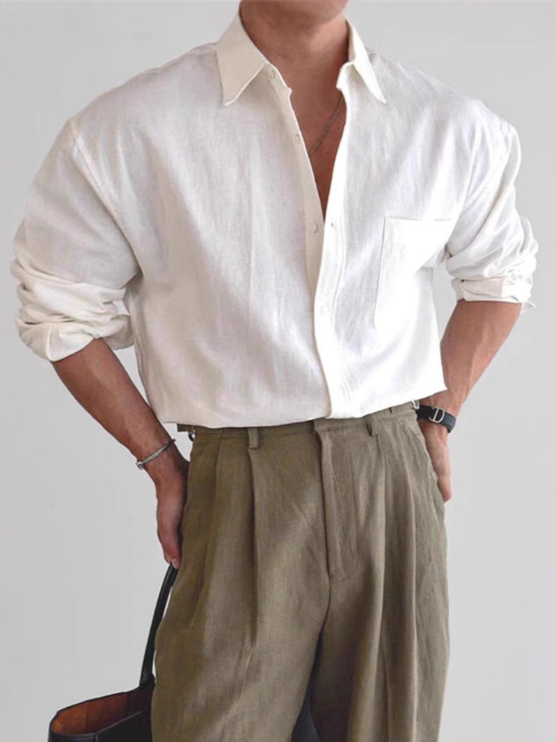 Cotton And Linen Loose-fit Sunscreen Breathable Shirts