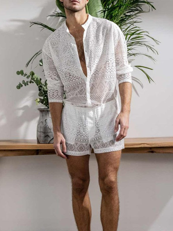 Hollow Out Vacation 2-piece Sets Set