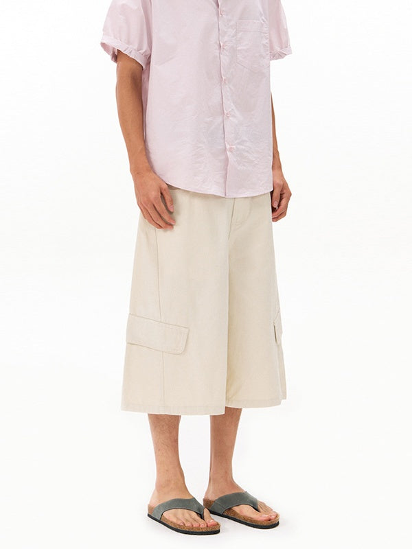 7 Points Work Clothes Baggy Straight-fit Shorts