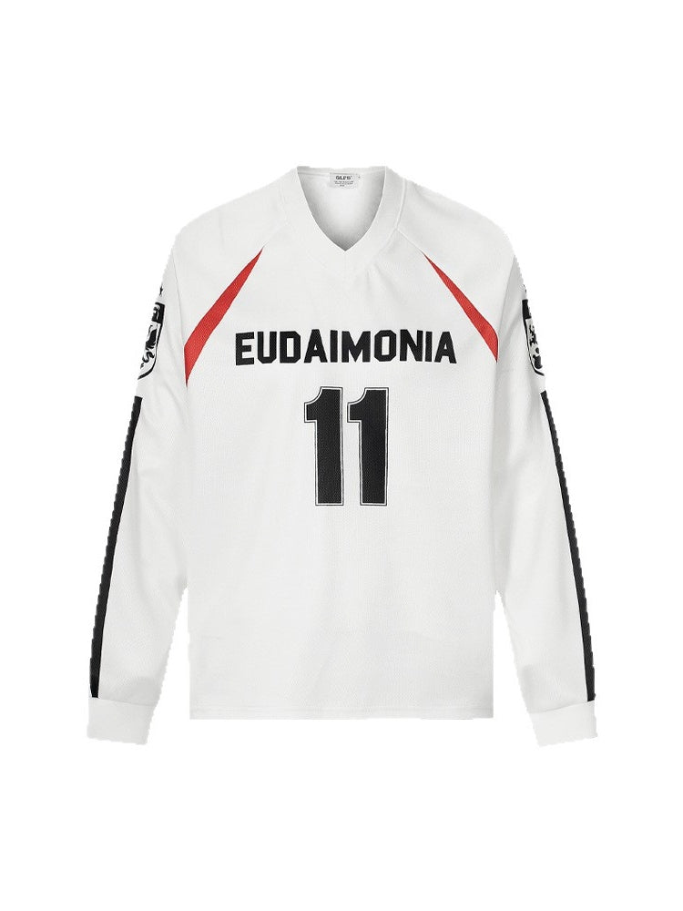 Liber Autumn Neutral wear Printed Letter T-shirts