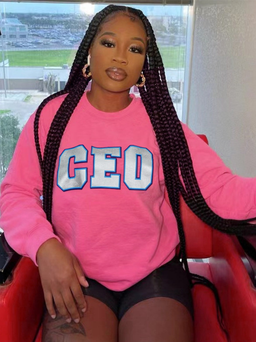 Liber Autumn women's long-sleeved pullover sweatshirt